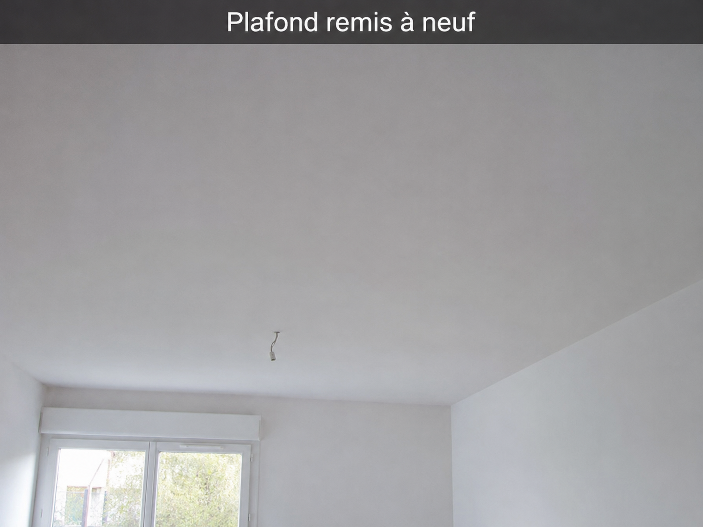 Plafond remis en blanc à Nantes